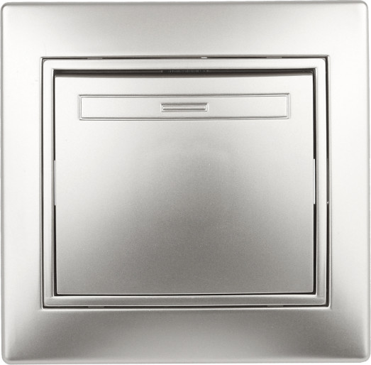 Изображение товара Выключатель INTRO Plano 1-108-03 / Б0053820 (алюминий)