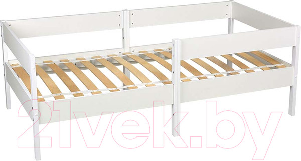Изображение товара Односпальная кровать детская Polini Kids Simple 3435 / 0002786.9 (белый)