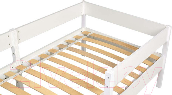 Изображение товара Односпальная кровать детская Polini Kids Simple 3435 / 0002786.9 (белый)