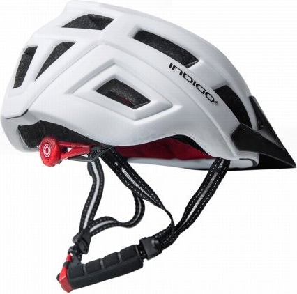 Изображение товара Защитный шлем Indigo Sport IN371 (р.55-61см, белый/черный)