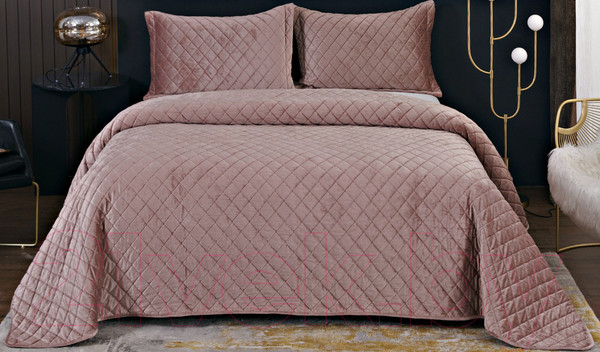 Изображение товара Набор текстиля для спальни Sofi de Marko Натаниэль 160х220 / Пок-Нт-160х220чр (чайная роза)