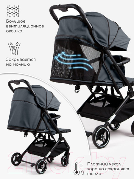 Изображение товара Детская прогулочная коляска Amarobaby Route / AB23-10ROUTE/10 (графит)