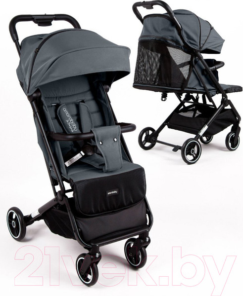 Изображение товара Детская прогулочная коляска Amarobaby Route / AB23-10ROUTE/10 (графит)