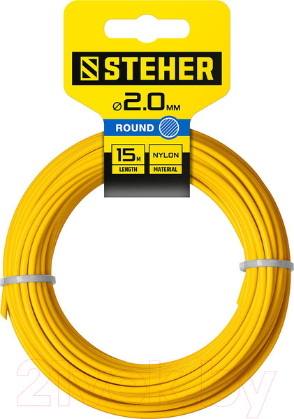 Изображение товара Леска для триммера Steher Круг 2мм 15м / 75001-2.0