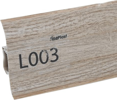 Изображение товара Плинтус LinePlast ПВХ 58мм L003 (2.2м, дуб беленый)