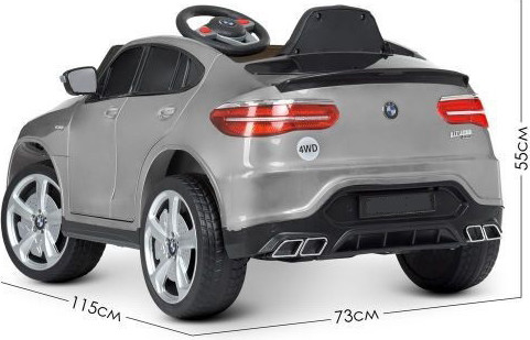 Изображение товара Детский автомобиль Electric Toys BMW X6M / FT968P (серебристый)