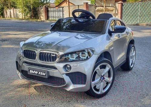 Изображение товара Детский автомобиль Electric Toys BMW X6M / FT968P (серебристый)