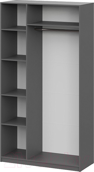 Изображение товара Шкаф Mio Tesoro ШК 5 1200 3-х створчатый (графит серый)