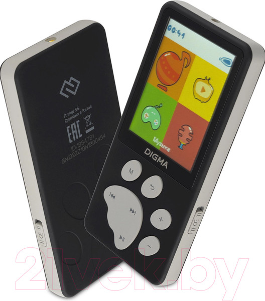 Изображение товара MP3-плеер Digma S5 8GB (черный/серый)