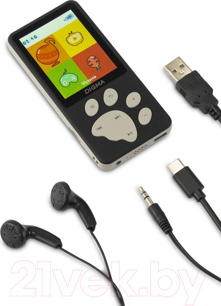 Изображение товара MP3-плеер Digma S5 8GB (черный/серый)
