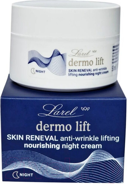 Изображение товара Крем для лица Larel Dermo lift Skin Renewal Питательный ночной против морщин (50мл)
