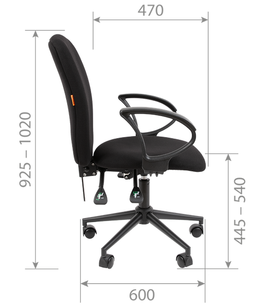 Изображение товара Кресло офисное Chairman 9801 (T02 голубой Black)