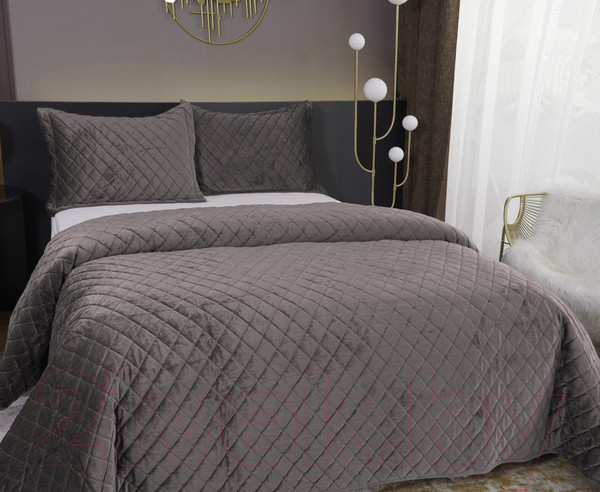 Изображение товара Набор текстиля для спальни Sofi de Marko Натаниэль 160х220 Пок-Нт-160х220м (мокко)