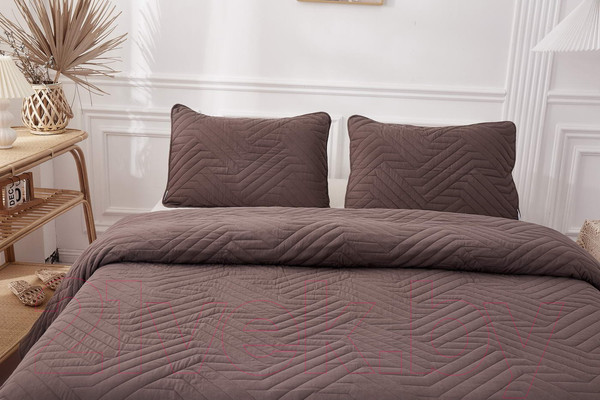Изображение товара Набор текстиля для спальни Sofi de Marko Мориц 230х250 / Пок-МЦ-шк-230х250 (шоколадный)