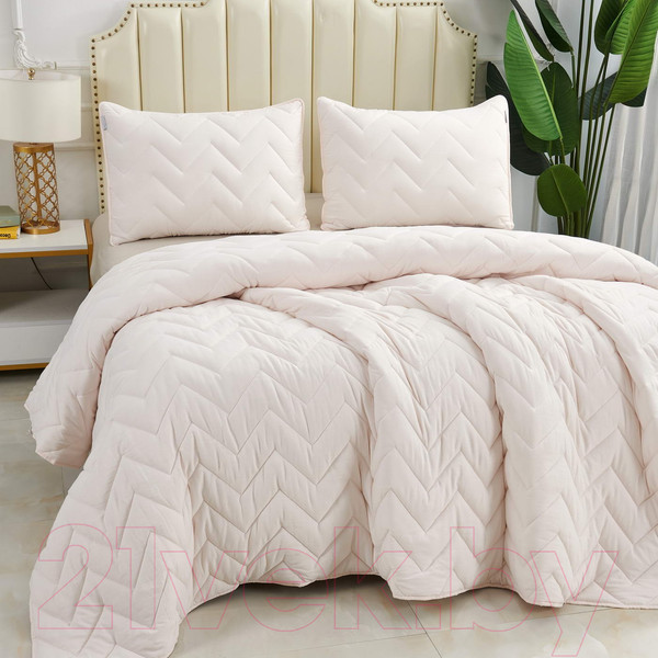 Изображение товара Набор текстиля для спальни Sofi de Marko Робби 160х220 / Пок-Роб-кр-160х220 (кремовый)