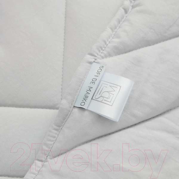 Изображение товара Набор текстиля для спальни Sofi de Marko Робби 160х220 / Пок-Роб-ср-160х220 (серебристый)