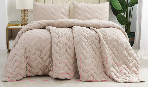 Изображение товара Набор текстиля для спальни Sofi de Marko Робби 230х250 / Пок-Роб-бж-230х250 (бежевый)