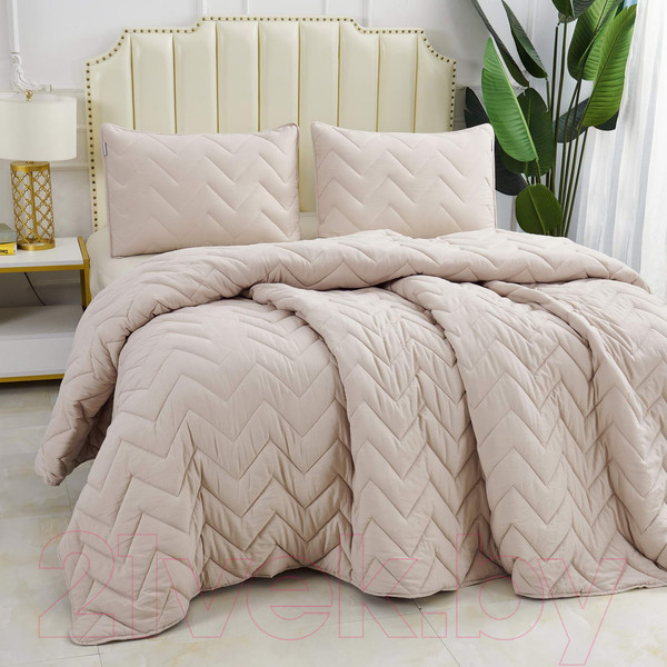 Изображение товара Набор текстиля для спальни Sofi de Marko Робби 230х250 / Пок-Роб-бж-230х250 (бежевый)