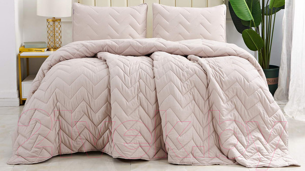 Изображение товара Набор текстиля для спальни Sofi de Marko Робби 230х250 / Пок-Роб-мк-230х250 (мокко)