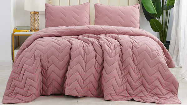 Изображение товара Набор текстиля для спальни Sofi de Marko Робби 230х250 / Пок-Роб-чр-230х250 (чайная роза)