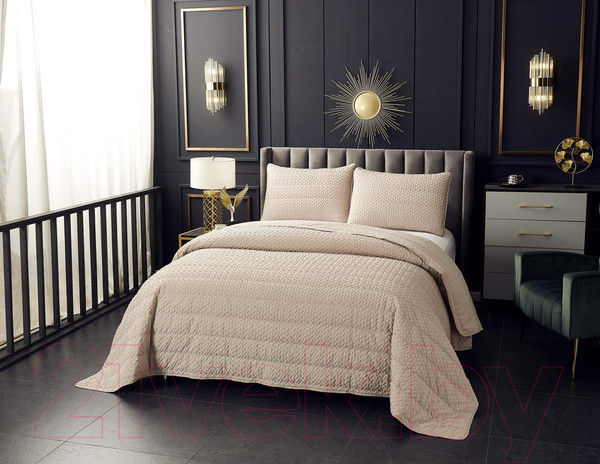 Изображение товара Набор текстиля для спальни Sofi de Marko Ирма 160х220 / Пок-Ир-160х220бж (бежевый)