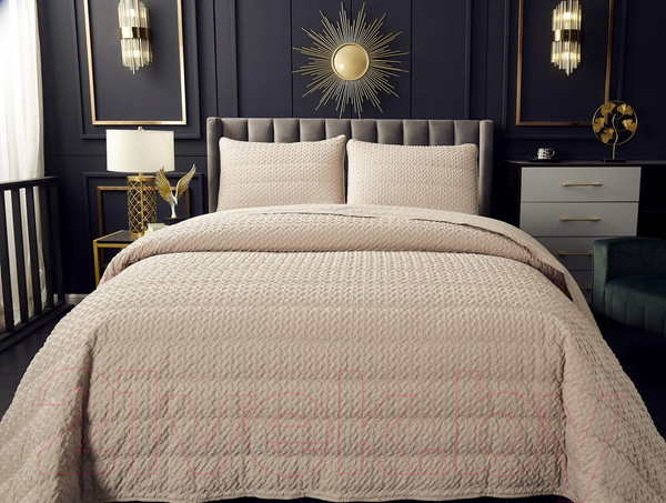 Изображение товара Набор текстиля для спальни Sofi de Marko Ирма 160х220 / Пок-Ир-160х220бж (бежевый)