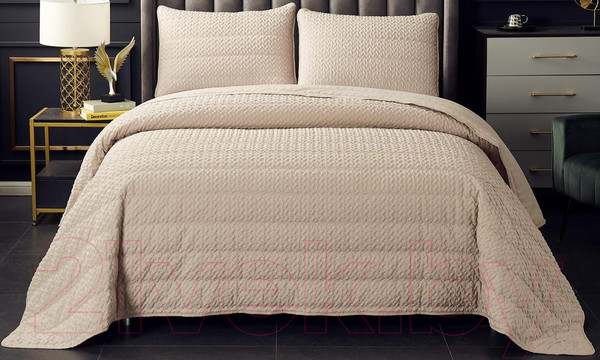 Изображение товара Набор текстиля для спальни Sofi de Marko Ирма 160х220 / Пок-Ир-160х220бж (бежевый)