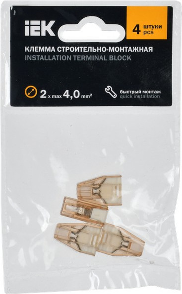 Изображение товара Набор клемм IEK UKZ10-602-004 (4шт)