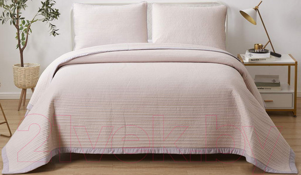 Изображение товара Набор текстиля для спальни Sofi de Marko Марисоль 230х250 / Пок-Мр-230х250пд (пудровый)