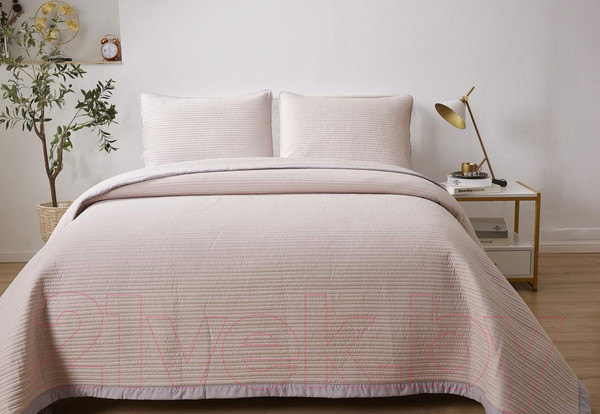 Изображение товара Набор текстиля для спальни Sofi de Marko Марисоль 230х250 / Пок-Мр-230х250пд (пудровый)