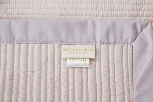 Изображение товара Набор текстиля для спальни Sofi de Marko Марисоль 230х250 / Пок-Мр-230х250пд (пудровый)