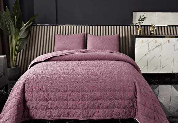 Изображение товара Набор текстиля для спальни Sofi de Marko Надин 230х250 / Пок-Нд-230х250пр (пепельно-розовый)