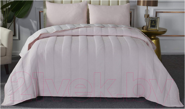 Изображение товара Набор текстиля для спальни Sofi de Marko Саломея 230х250 / Пок-Сл-230х250пд (пудровый)