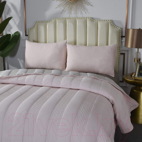 Изображение товара Набор текстиля для спальни Sofi de Marko Саломея 230х250 / Пок-Сл-230х250пд (пудровый)