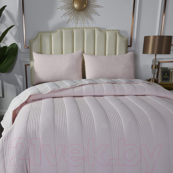 Изображение товара Набор текстиля для спальни Sofi de Marko Саломея 230х250 / Пок-Сл-230х250пд (пудровый)