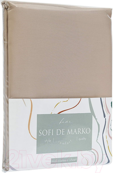 Изображение товара Простыня Sofi de Marko Premium Mako 180х230 / Пр-Пм-бж-180х230 (бежевый)
