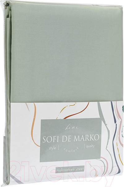 Изображение товара Простыня Sofi de Marko Premium Mako 180х230 / Пр-Пм-бр-180х230 (бирюзовый)