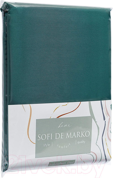 Изображение товара Простыня Sofi de Marko Premium Mako 180х230 / Пр-Пм-зел-180х230 (зеленый)
