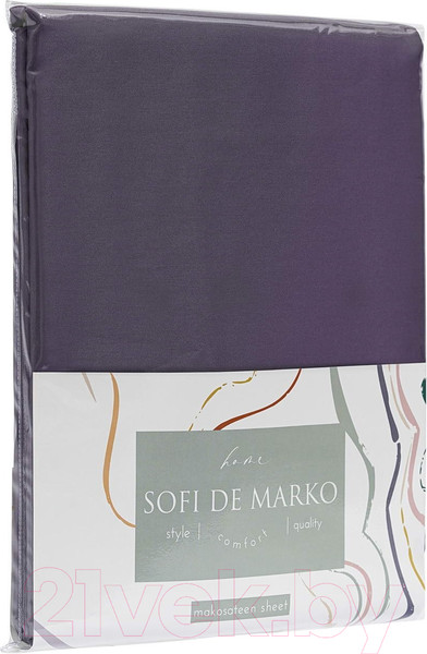 Изображение товара Простыня Sofi de Marko Premium Mako 180х230 / Пр-Пм-лв-180х230 (лавандовый)