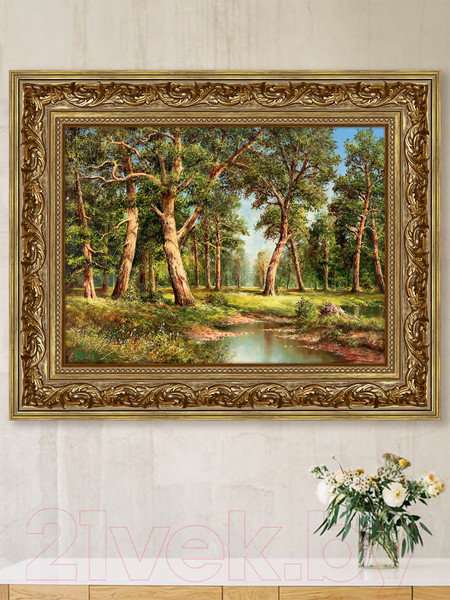 Изображение товара Картина Декарт Дубовая роща Шишкин 8Л1633 (в раме)