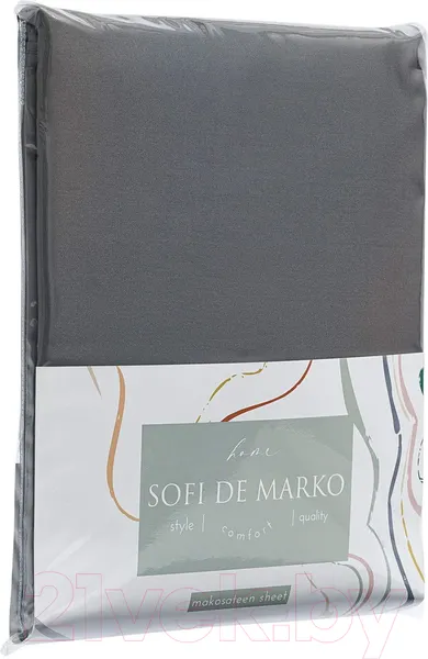 Изображение товара Простыня Sofi de Marko Premium Mako 240х260 / Пр-Пм-ан-240х260 (антрацитовый)