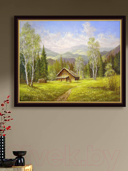 Изображение товара Картина Декарт Хуторок на опушке 8Л2242 (в раме)