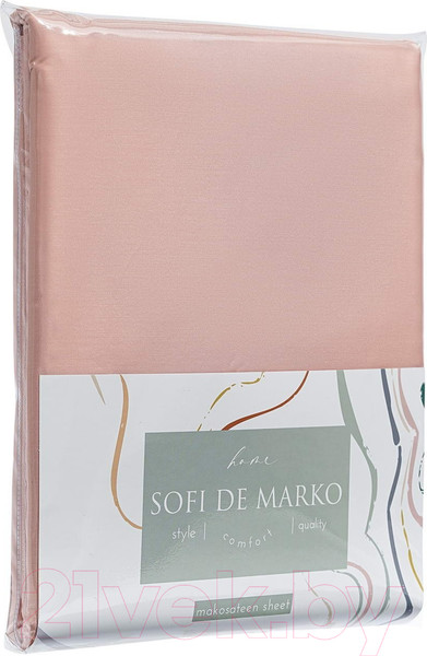 Изображение товара Простыня Sofi de Marko Premium Mako 240х260 / Пр-Пм-роз-240х260 (розовый)