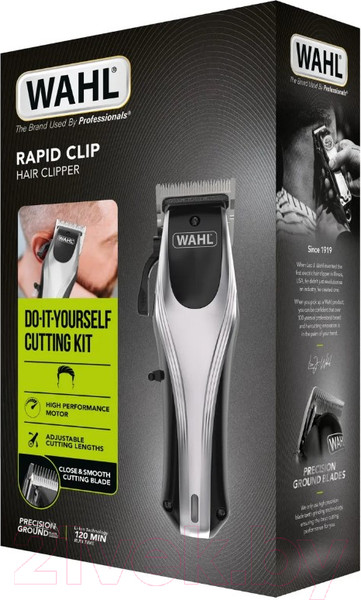 Изображение товара Машинка для стрижки волос Wahl 09657.0460 Rapid Clip (серебристый)