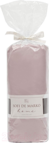 Изображение товара Простыня Sofi de Marko Мармис 160х200х30 / ПР-мс-160х200х30лил (лиловый)