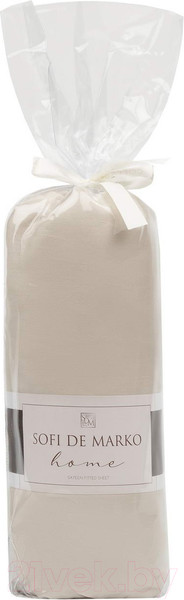 Изображение товара Простыня Sofi de Marko Мармис 160х200х30 / ПР-мс-160х200х30свб (светло-бежевый)