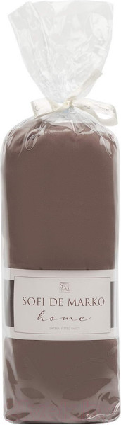 Изображение товара Простыня Sofi de Marko Мармис 160х200х30 / ПР-мс-160х200х30шок (шоколадный)