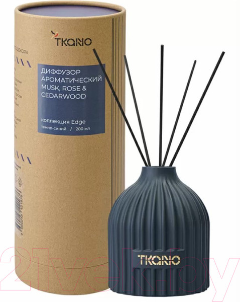 Изображение товара Аромадиффузор Tkano Edge. Musk, Rose & Cedarwood TK23-DIF0008 (200мл, темно-синий)