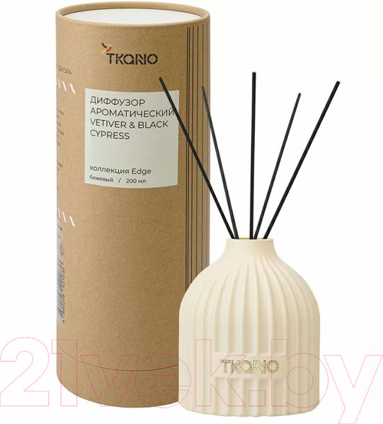 Изображение товара Аромадиффузор Tkano Edge. Vetiver & Black Cypress TK23-DIF0017 (200мл, бежевый)