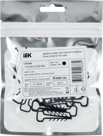 Изображение товара Дюбель-хомут IEK UDH14-05-10-025-K02 (25шт)